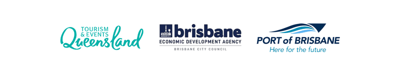 Sponsored by Tourism and Events Queensland, Brisbane Economic Development Agency, Port of Brisbane