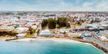 Aerial view of Bathers Bay and West End of Fremantle 